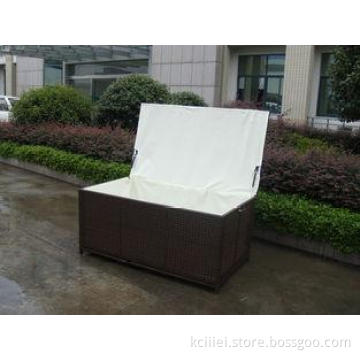 Storeroom Brown Plastic Resin Wicker Storage Box , UV Resis